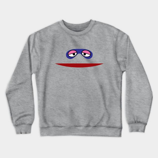 Retro Hungry Mouth Game Crewneck Sweatshirt by GloopTrekker